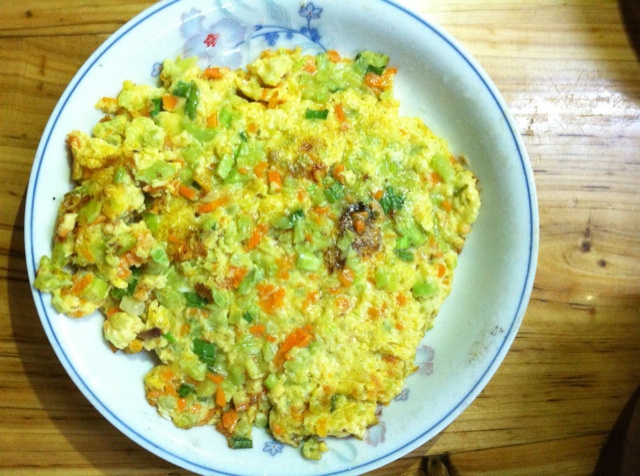 苦瓜胡萝卜煎蛋