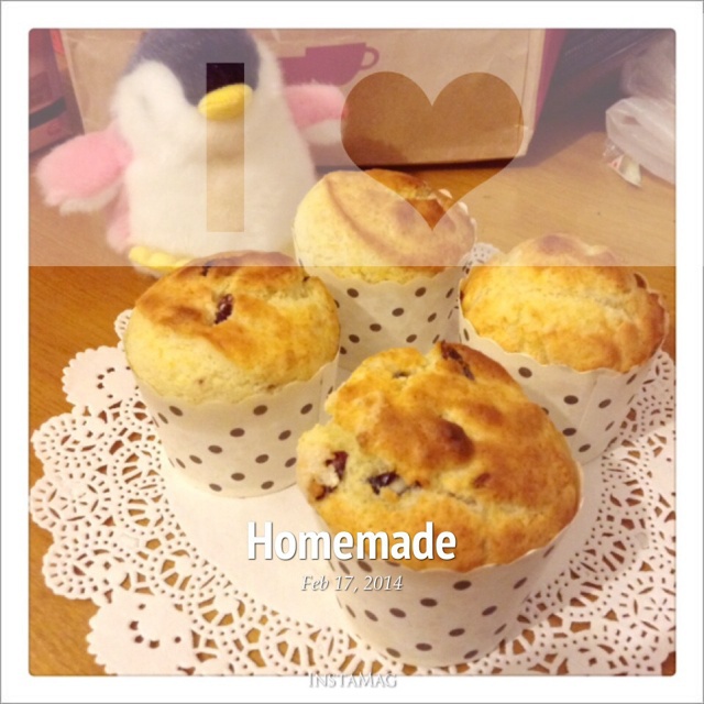 蔓越莓麦芬蛋糕