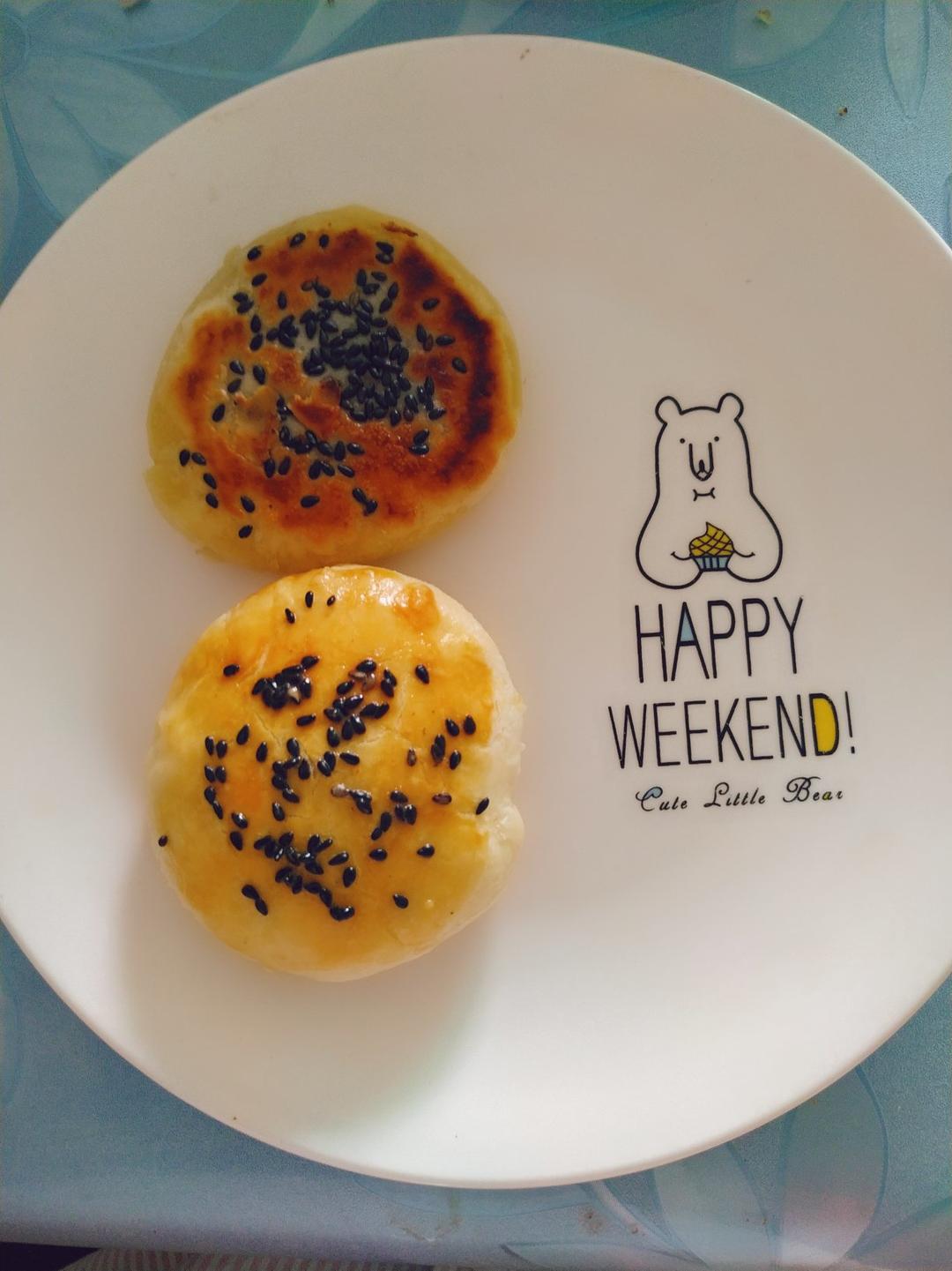 板栗飘香～新手都能学会的甜香板栗饼。(˶‾᷄ ⁻̫ ‾᷅˵)