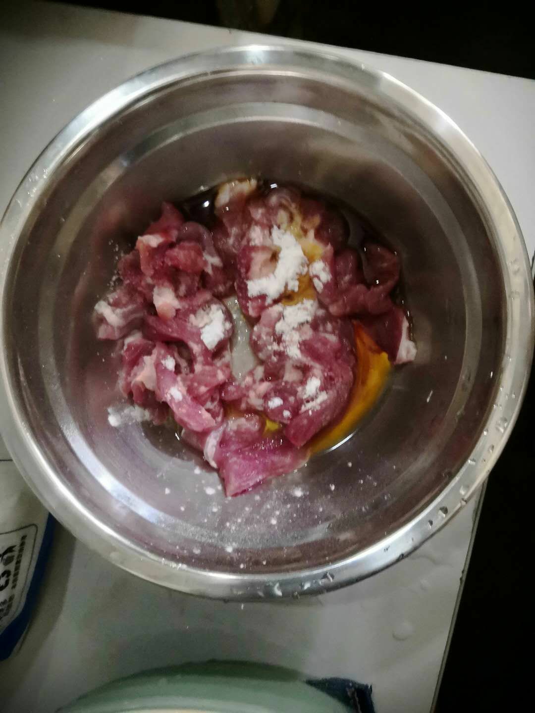 蒜苔炒肉丝的做法 步骤2