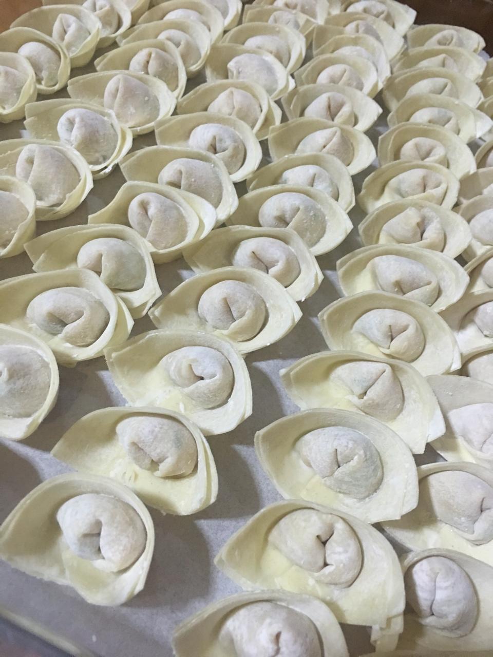 元宝馄饨的包法