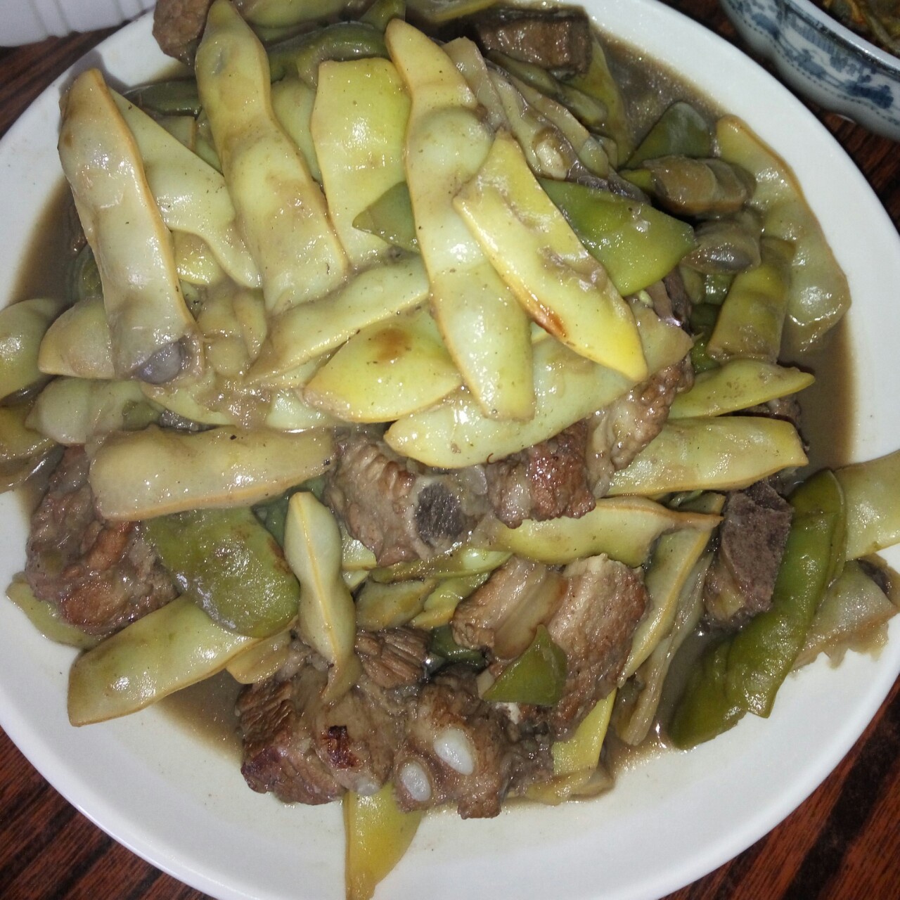 排骨炖豆角