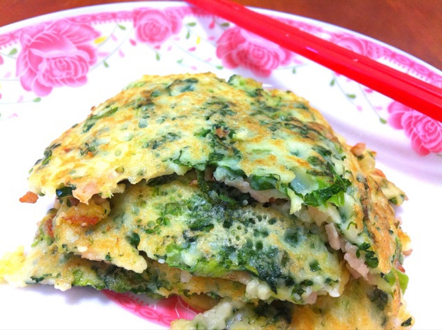 菠菜煎饼