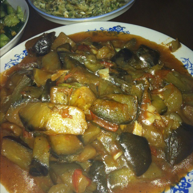 西红柿烧茄子