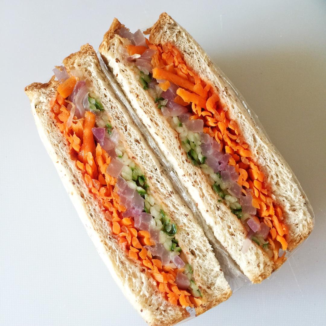 如何做超厚的沼三明治~详细tip！牛油果鸡蛋午餐肉三明治~