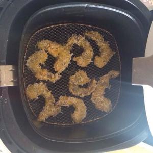 空气炸锅版凤尾虾的做法 步骤3