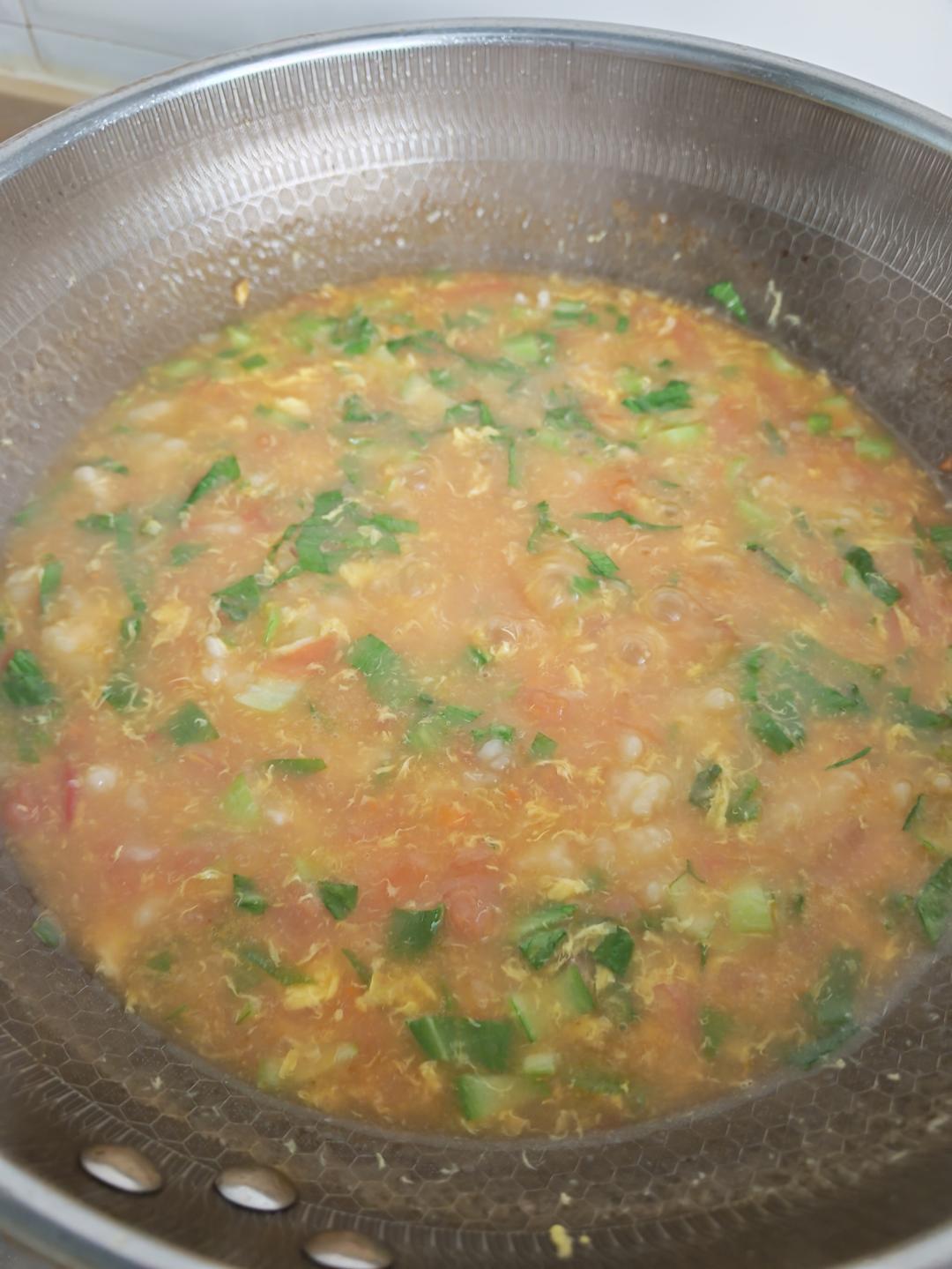 简单早餐-疙瘩汤