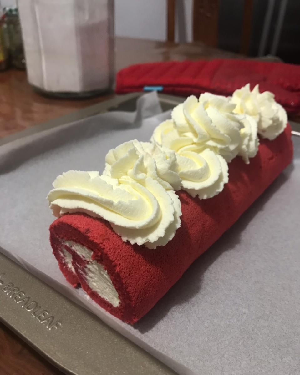 红丝绒蛋糕卷