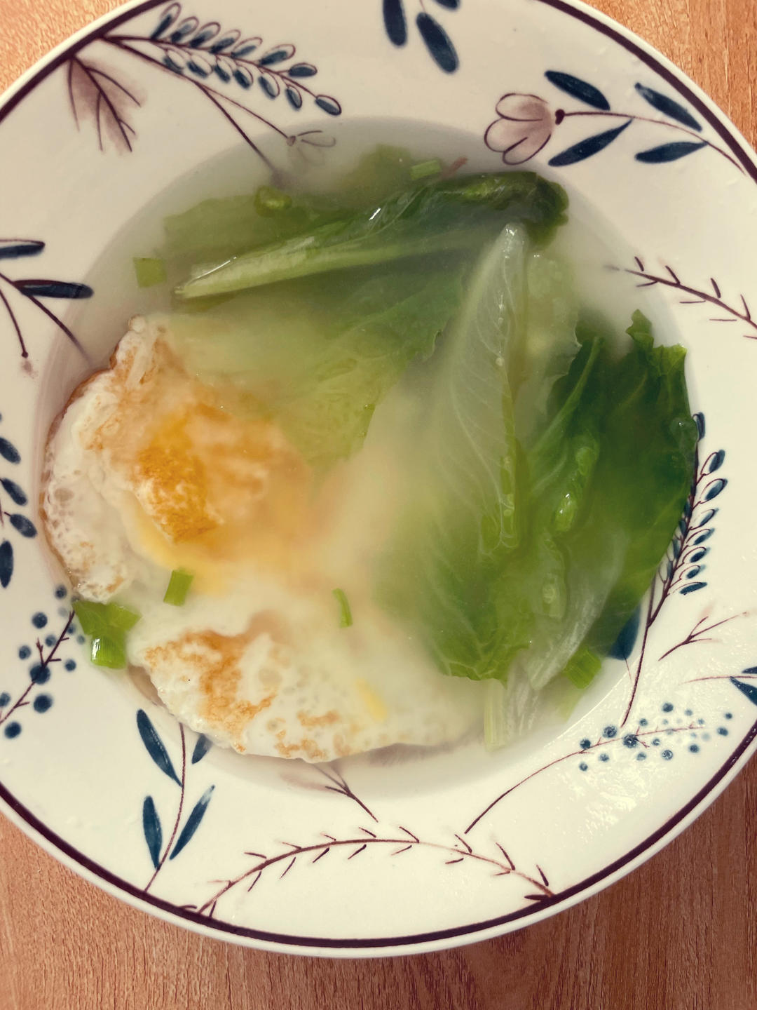 超级刮油掉称的生菜鸡蛋汤