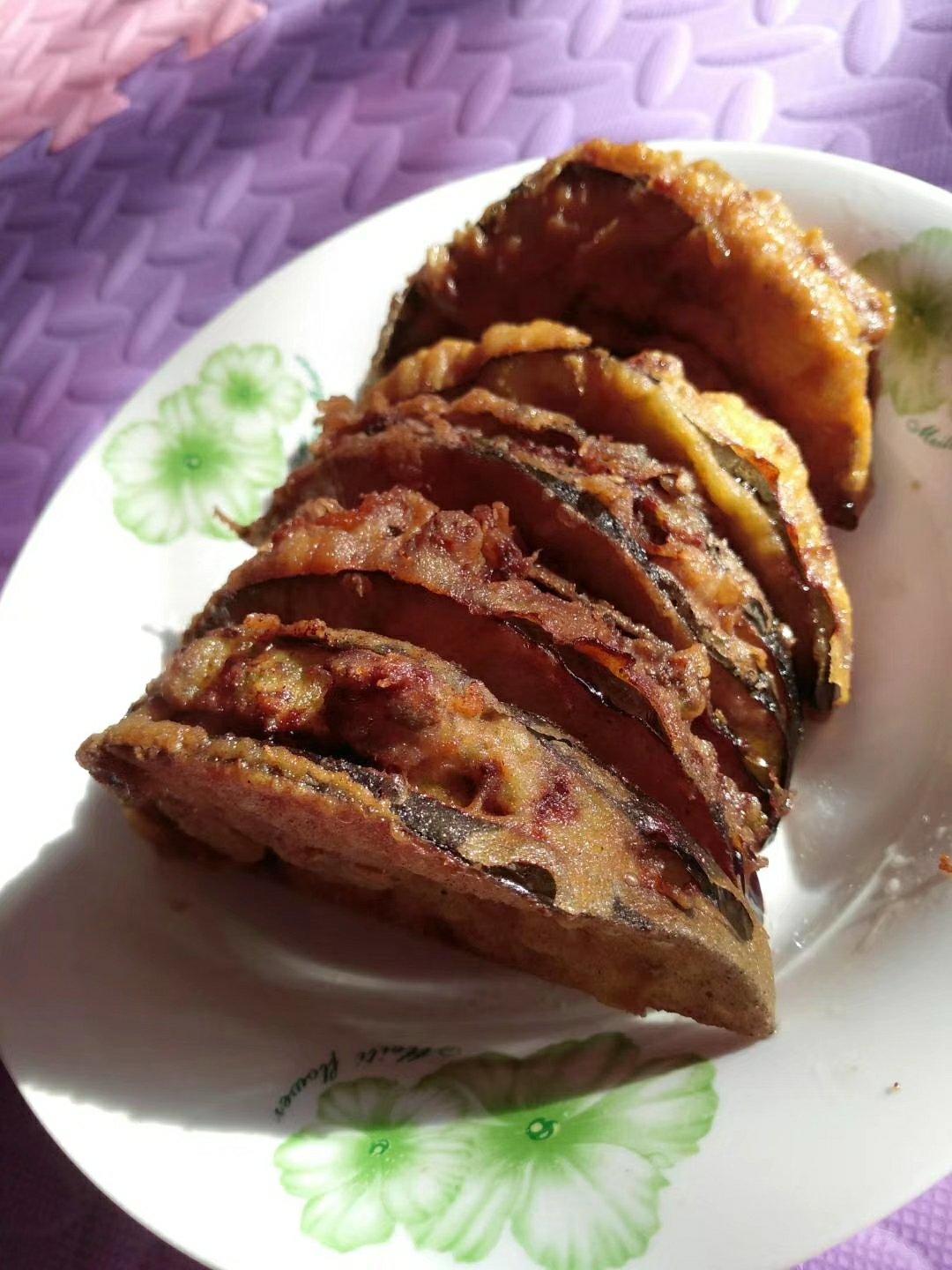 炸茄盒老沧口风味