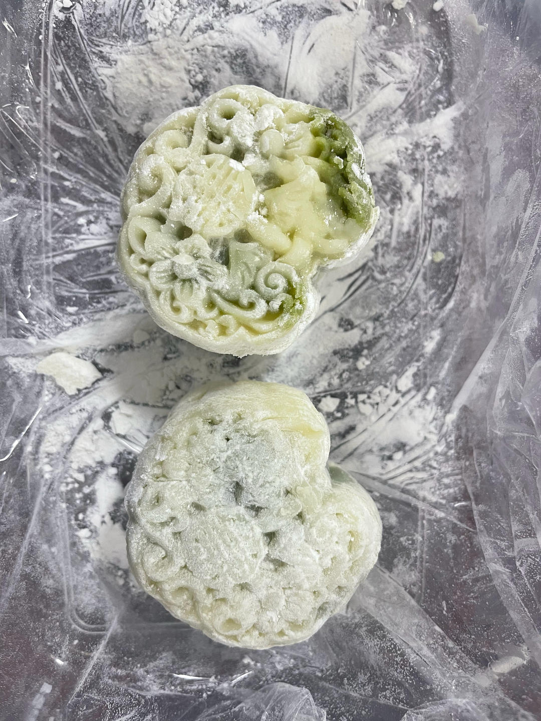 《Tinrry+》斑斓流心冰皮月饼（椰子和榴莲口味）