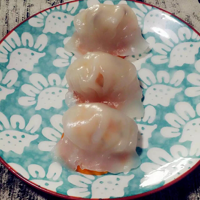 弯梳虾饺