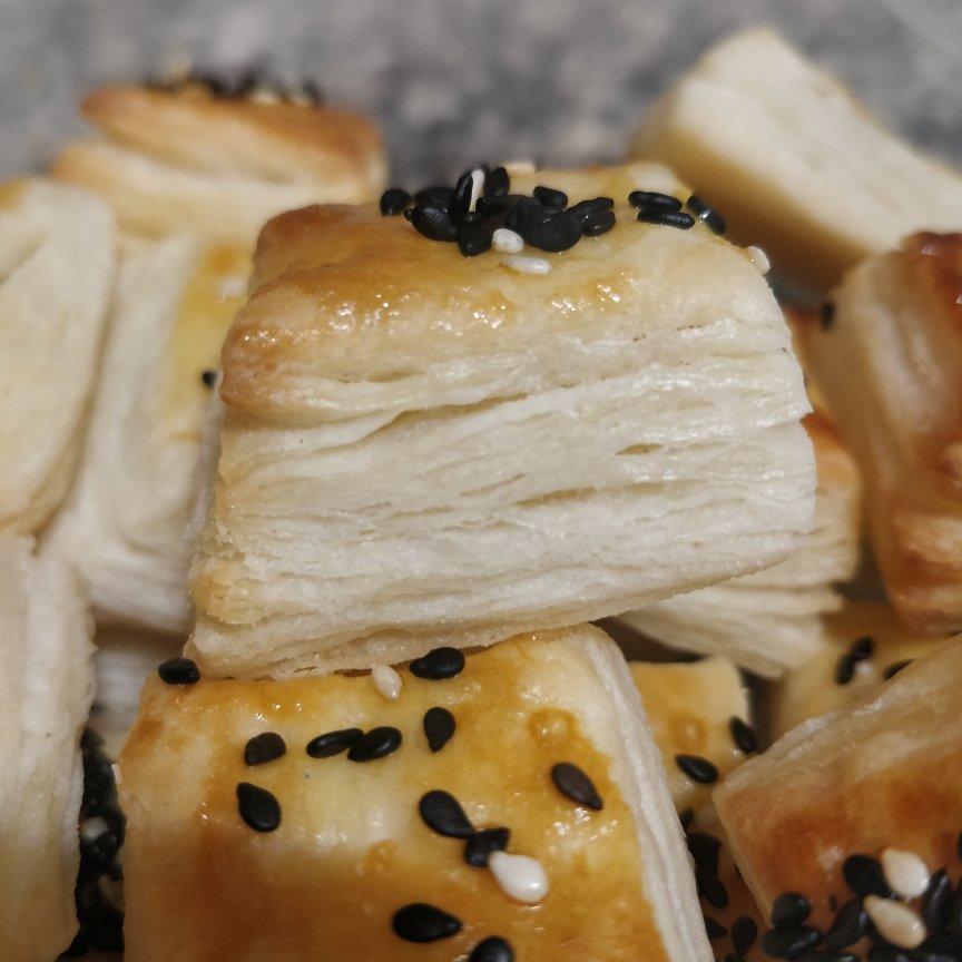 简易开酥方法：杏仁千层酥