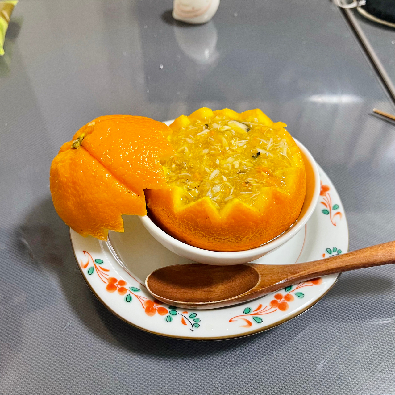 古法烹饪蟹酿橙