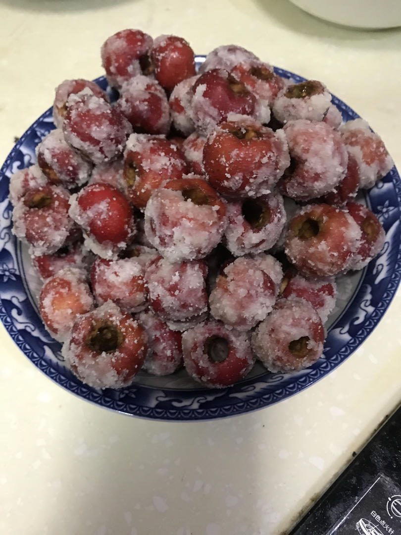 雪花山楂球 酸甜爽口 开胃又好吃 附细节视频详解
