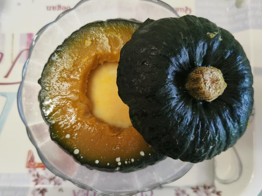 贝贝南瓜蒸蛋的做法