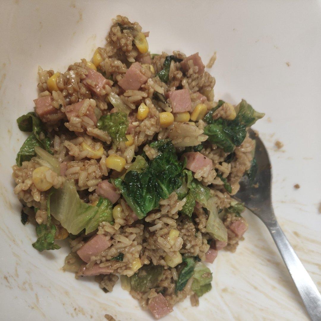 据说是 正宗酱油炒饭