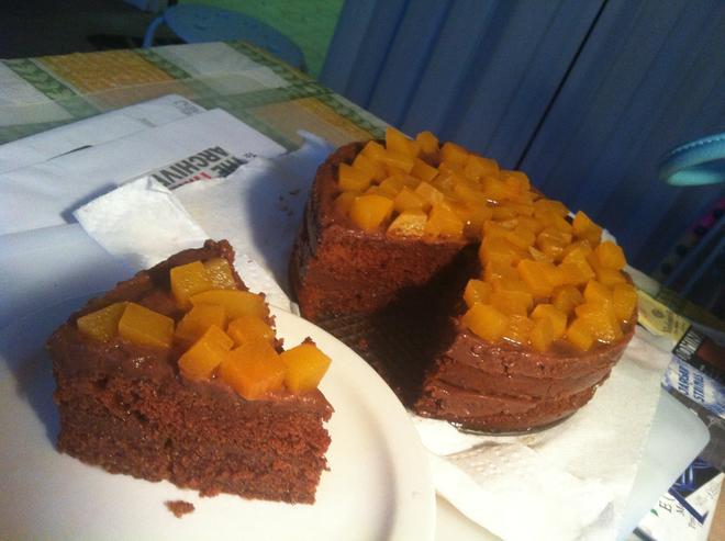 黄桃巧克力慕斯蛋糕的做法