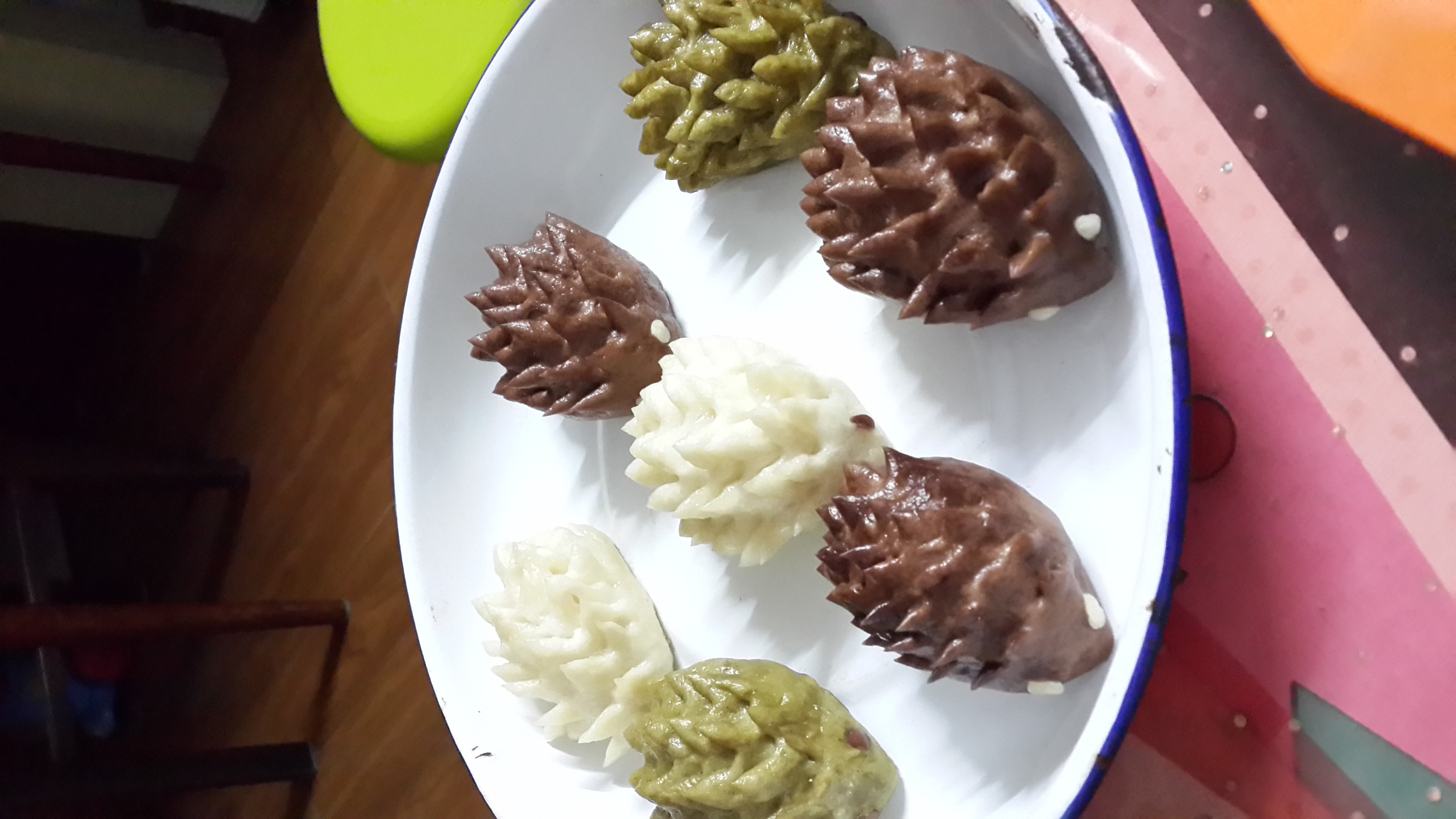 巧克力小刺猬馒头