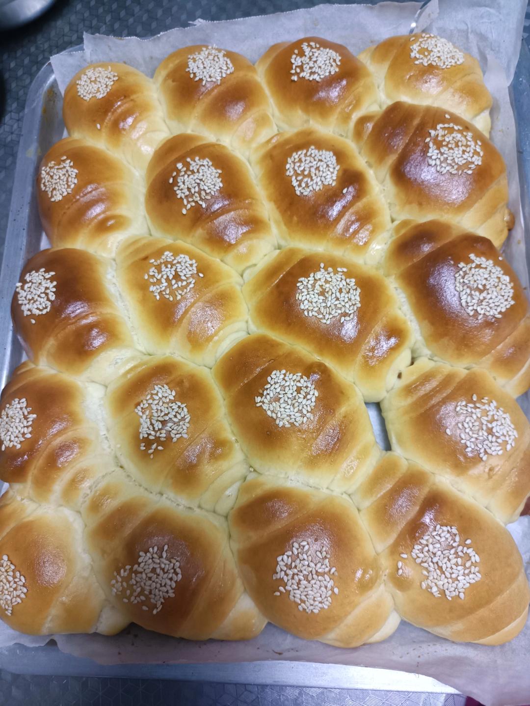 牛奶面包卷（直接法）