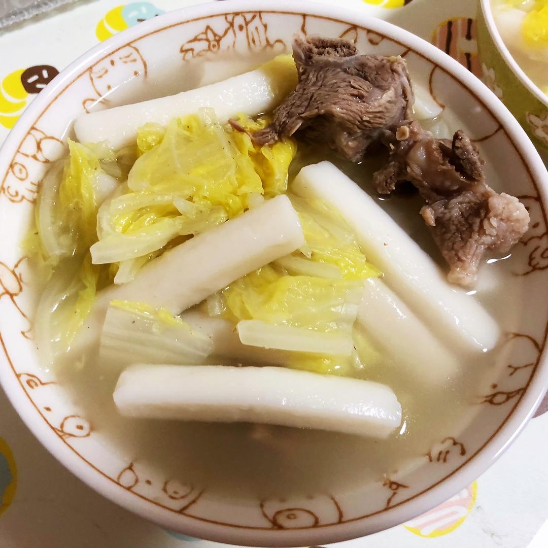 白菜肉丝年糕