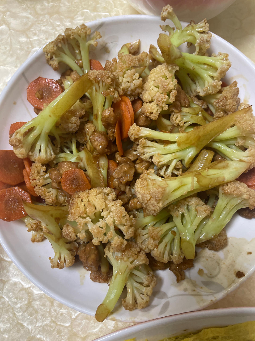 [新手绝不失败]菜花炒肉
