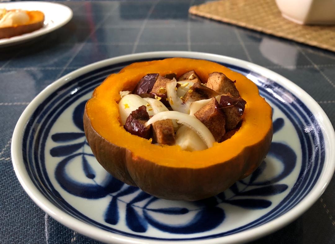 百合银耳红枣南瓜盅🎃