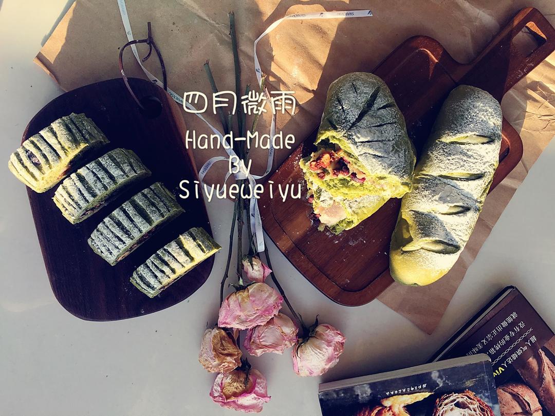 抹茶麻薯软欧包的做法