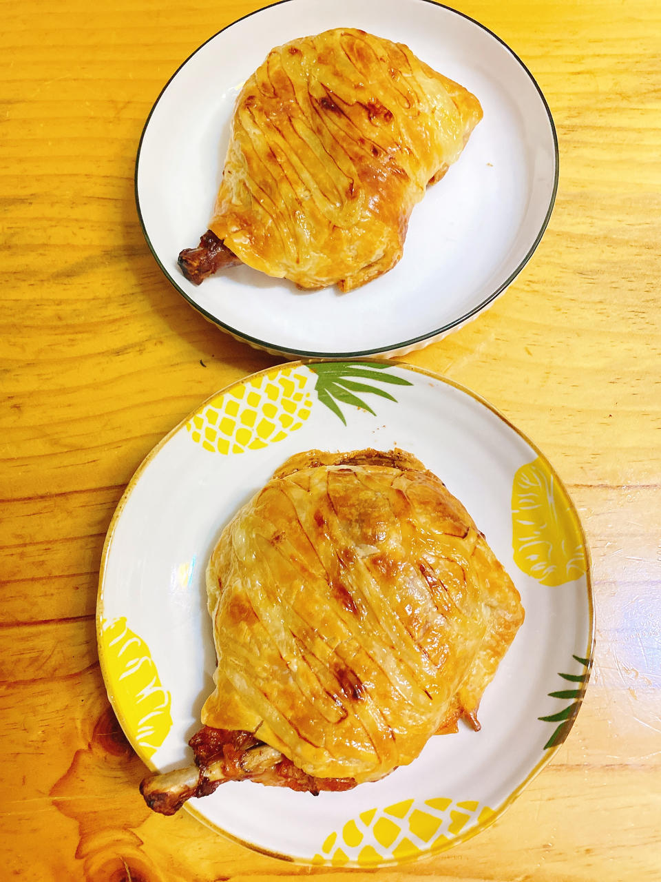 手抓饼鸡腿包