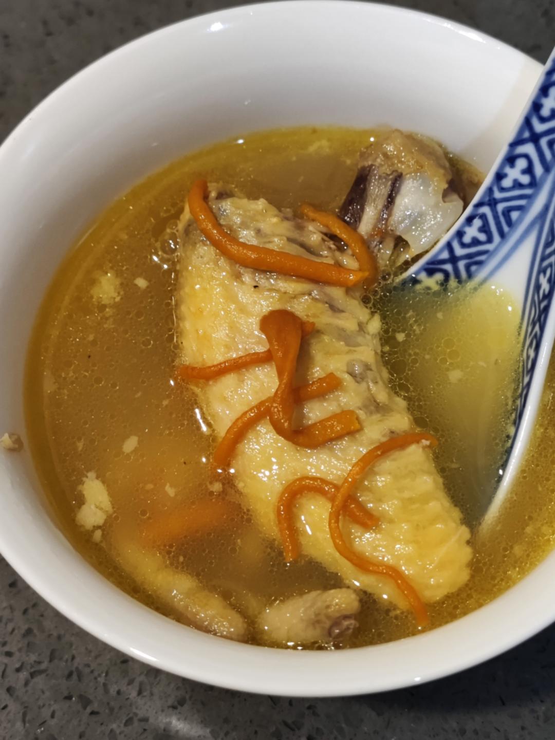 ㊙️富含蛋白质的靓汤‼️虫草干贝鸡汤 ‼️汉美驰慢炖锅