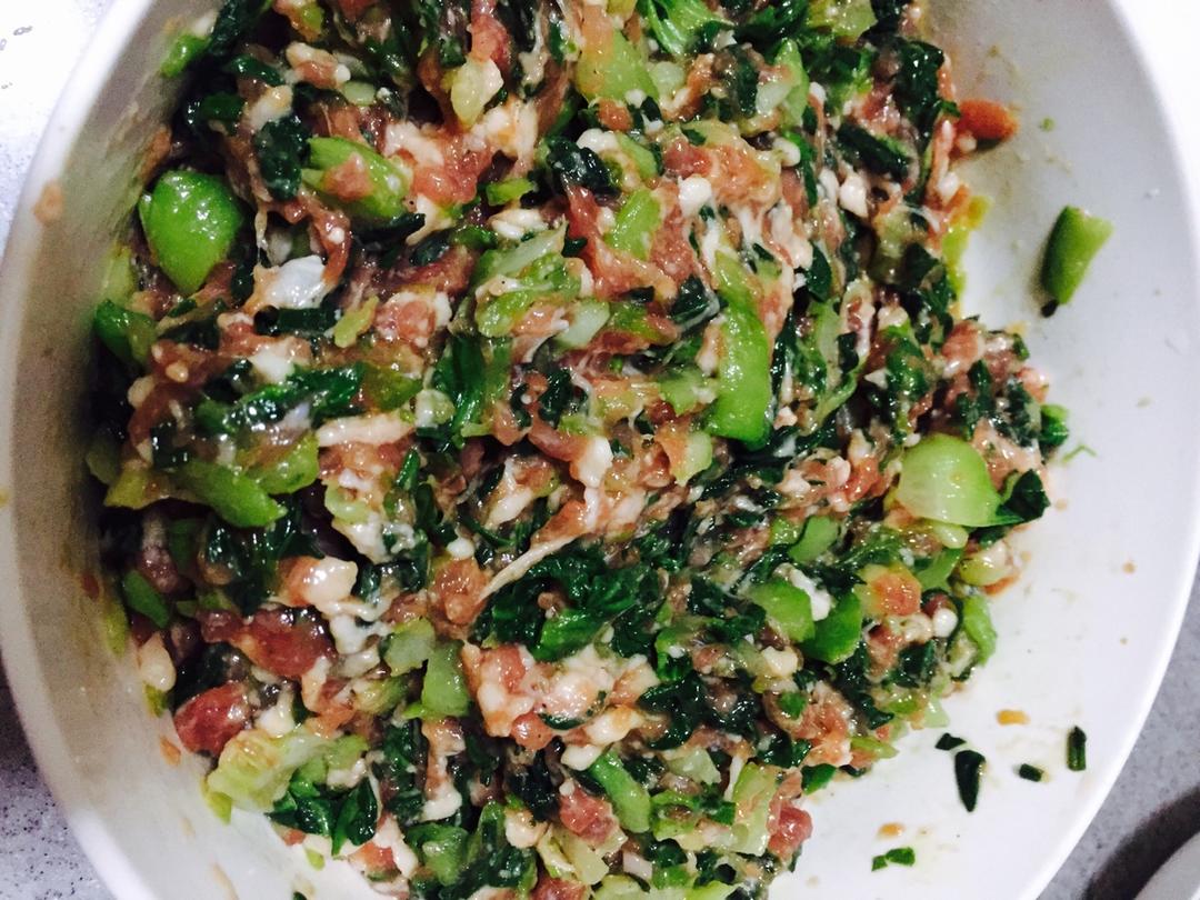 青菜猪肉饺子