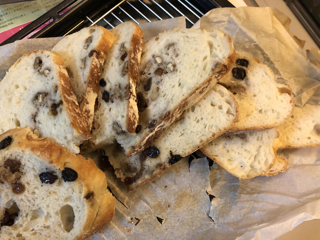 欧包的秘密（免揉/大孔洞/核桃/超简单）