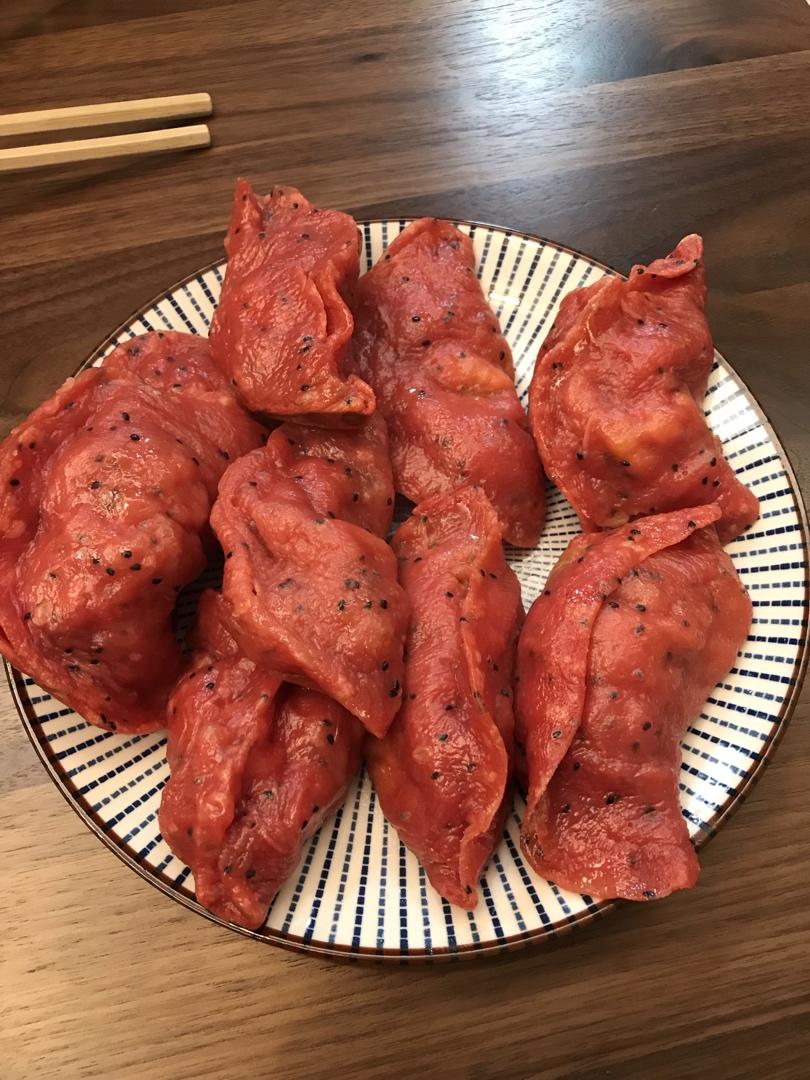 彩色饺子皮