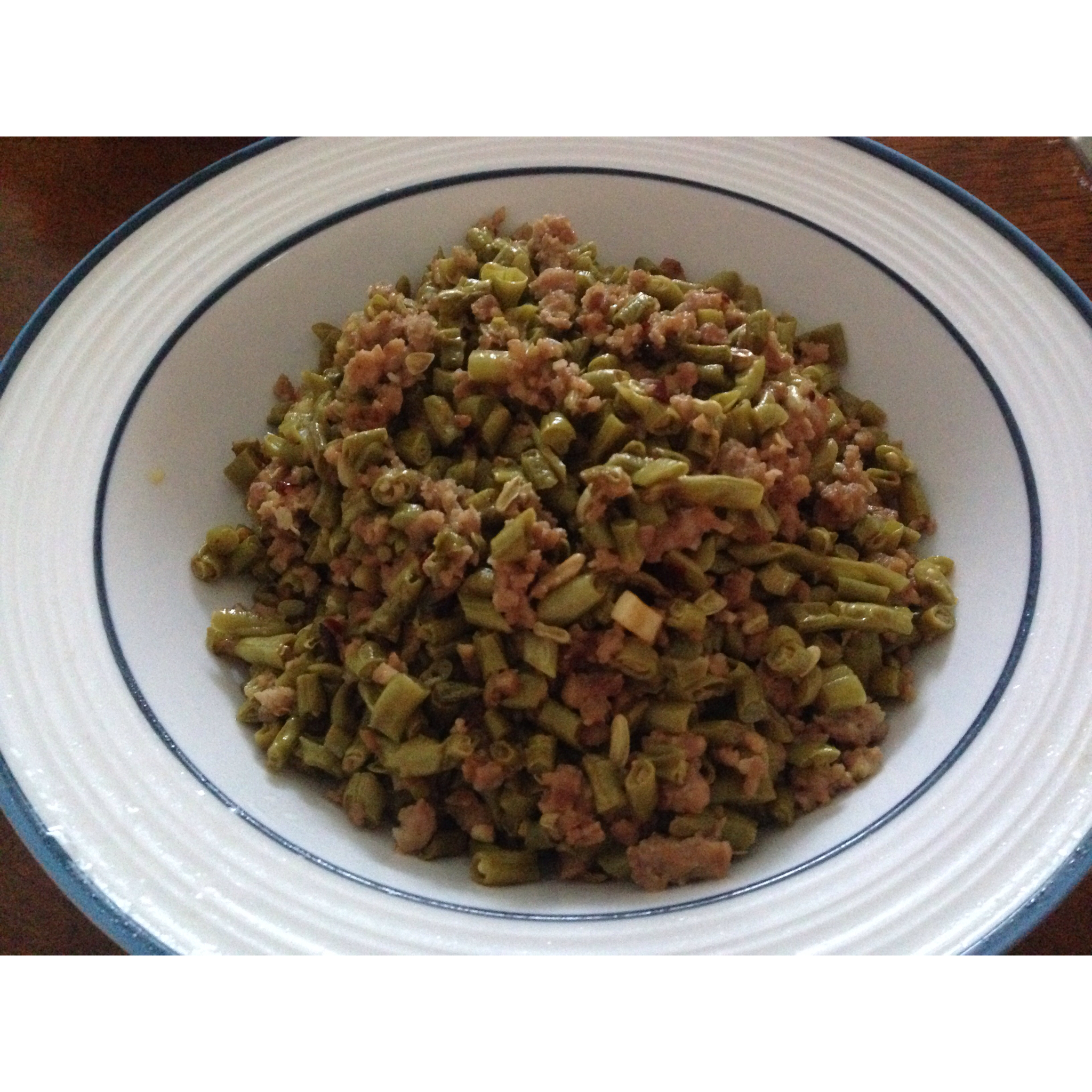 酸豇豆炒肉末