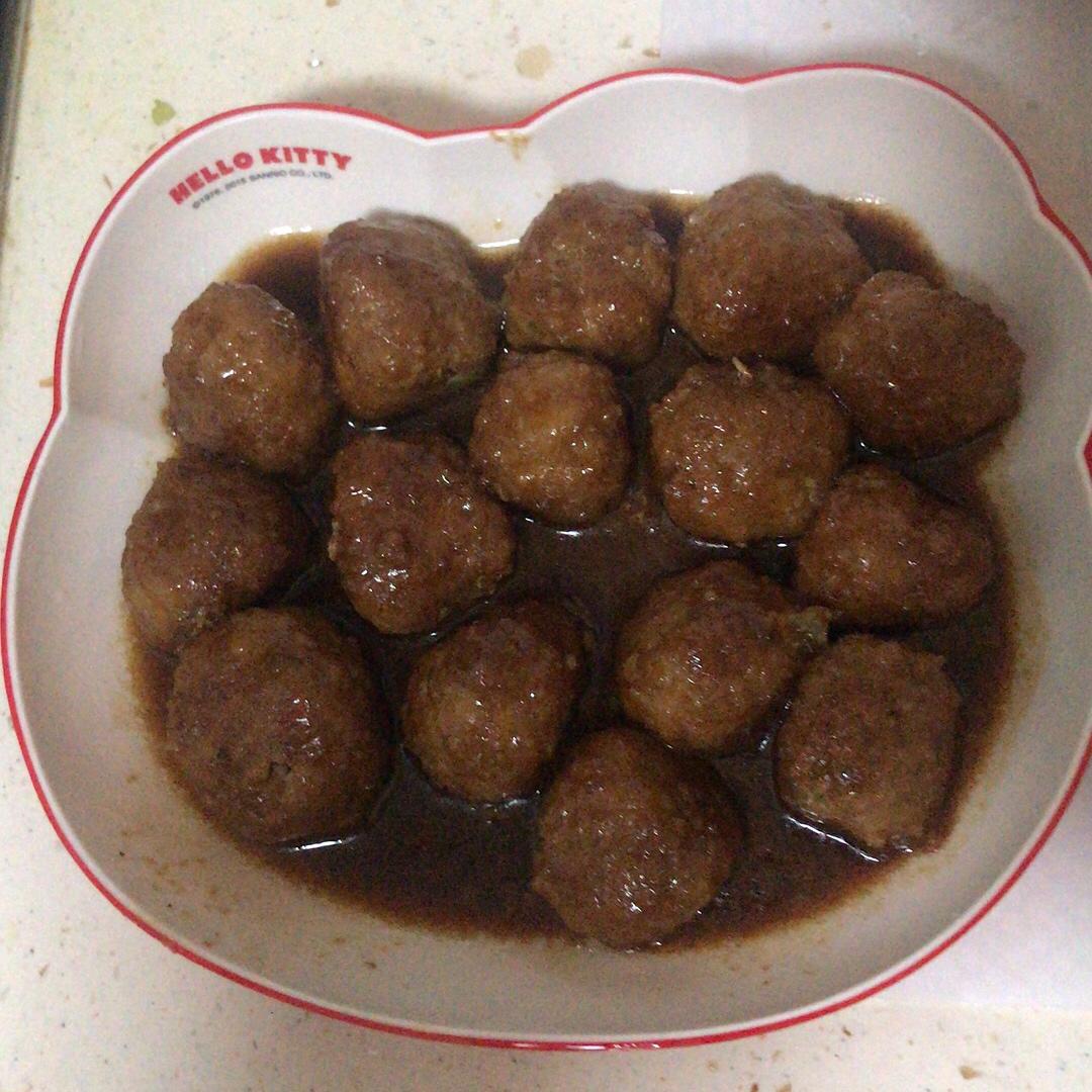 清可欣儿做的小小肉丸子