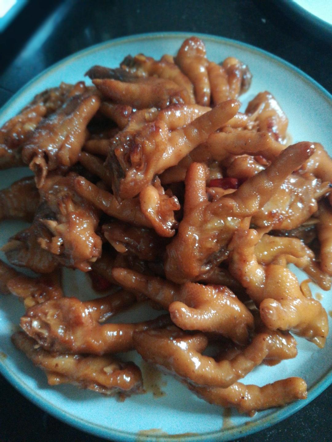 香辣烧鸡爪
