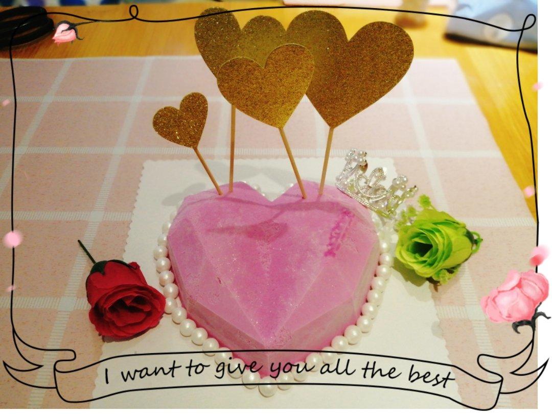 💎钻石心形火龙果慕斯💎