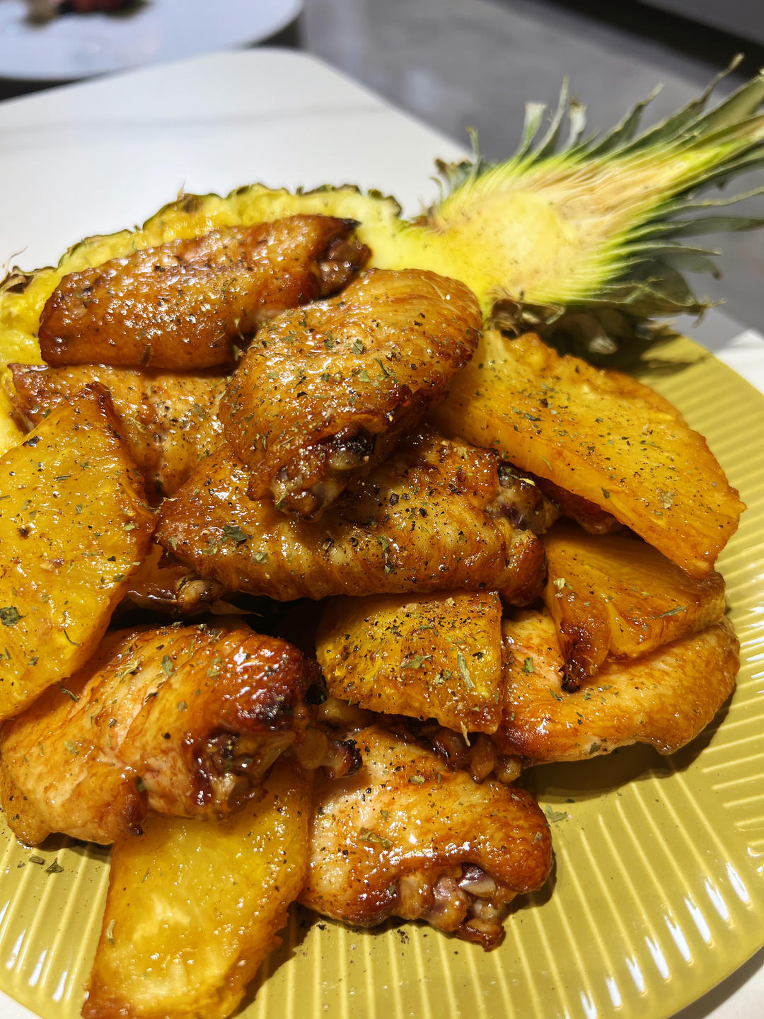 空气炸锅版菠萝鸡翅