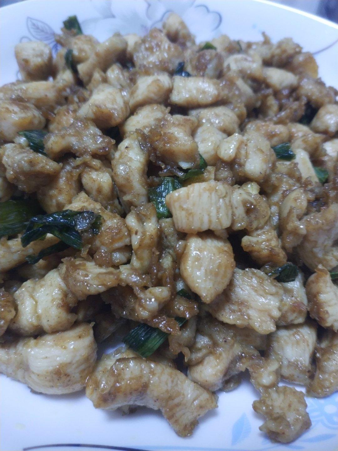 孜然鸡肉粒