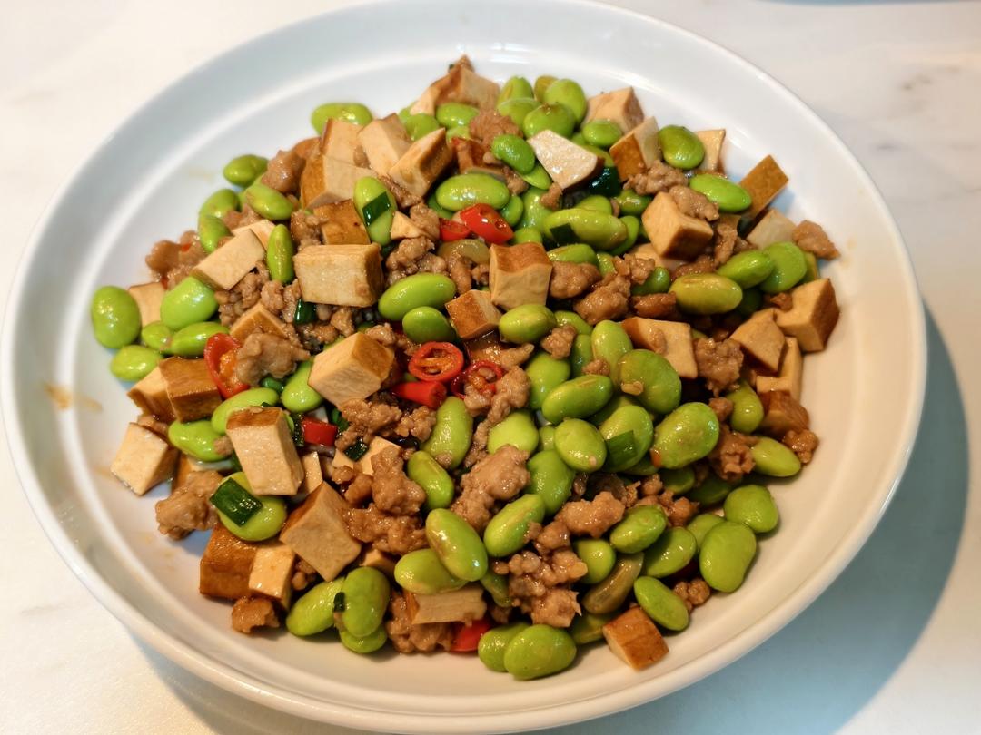 毛豆炒香干｜家常小炒