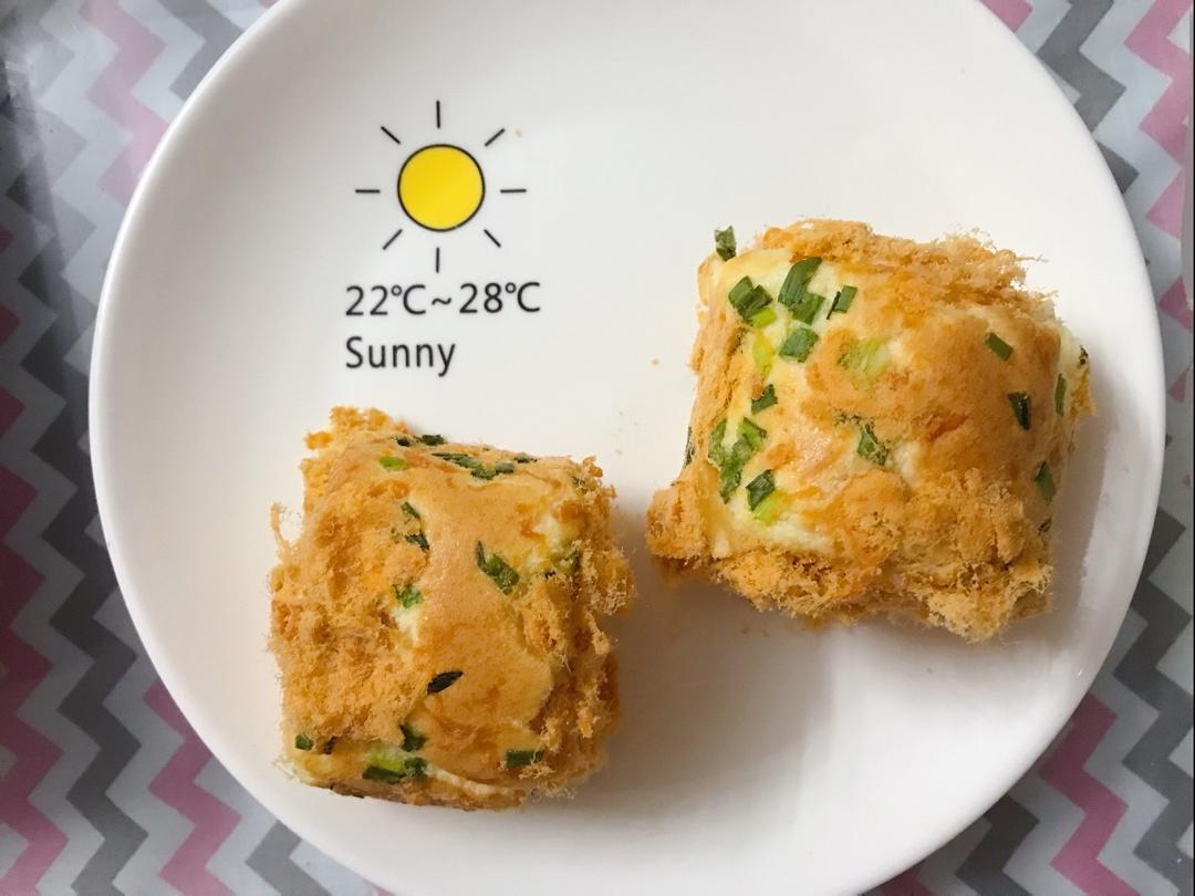 🔥好吃 柔软的香葱肉松蛋糕卷（4蛋）