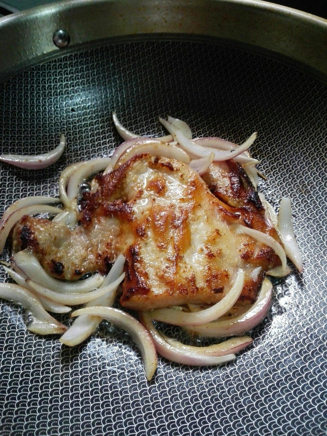 香煎猪颈肉的做法