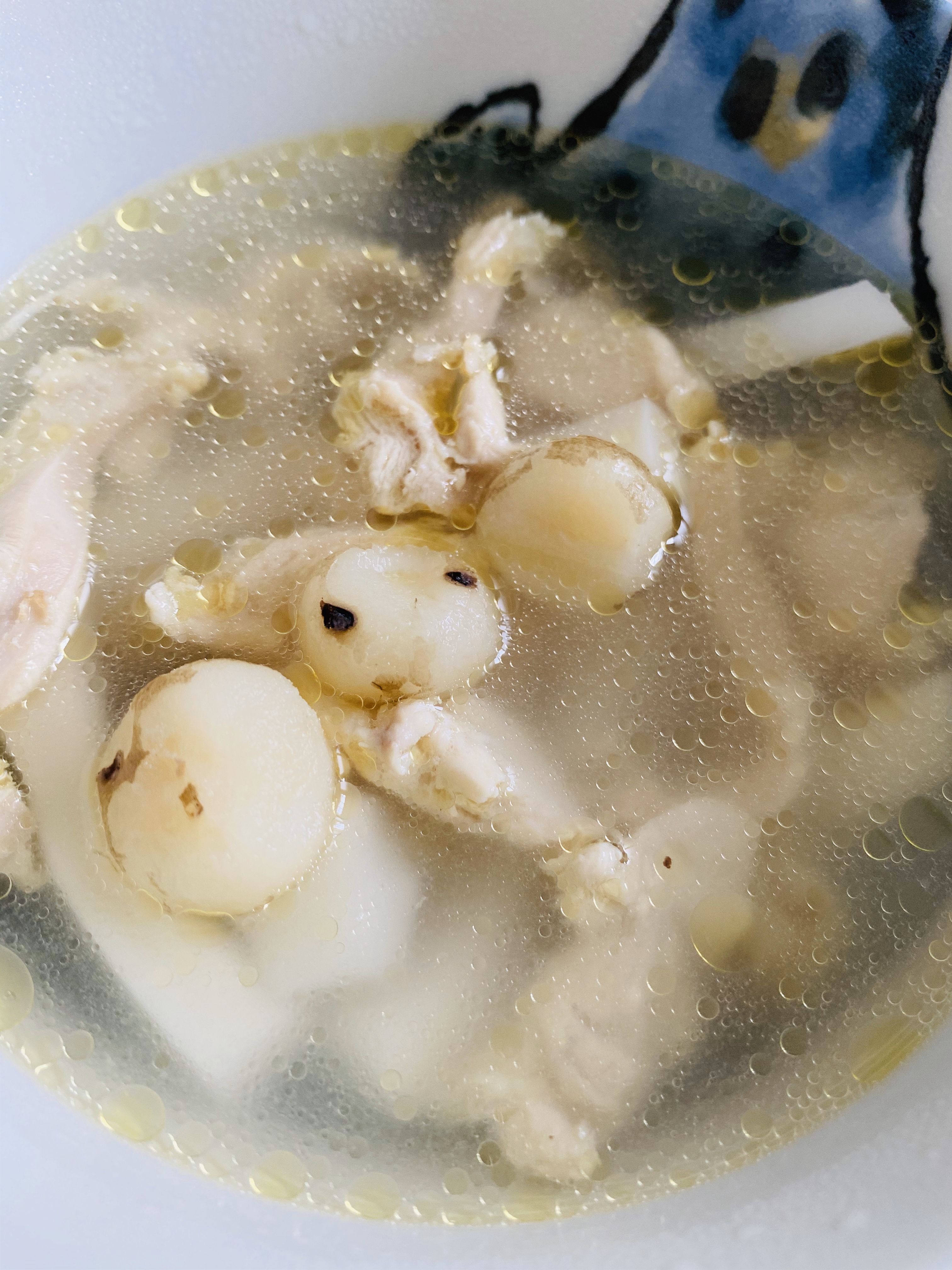 珍珠碲椰子煲鸡肉汤的做法