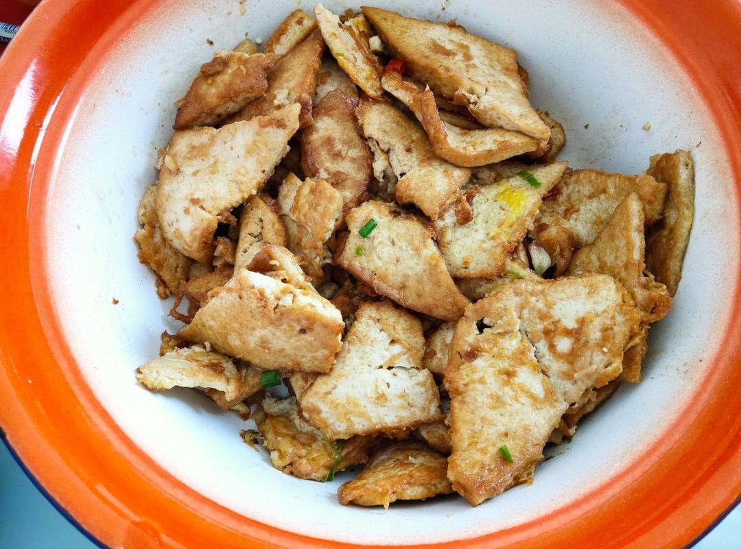 焖煎豆腐