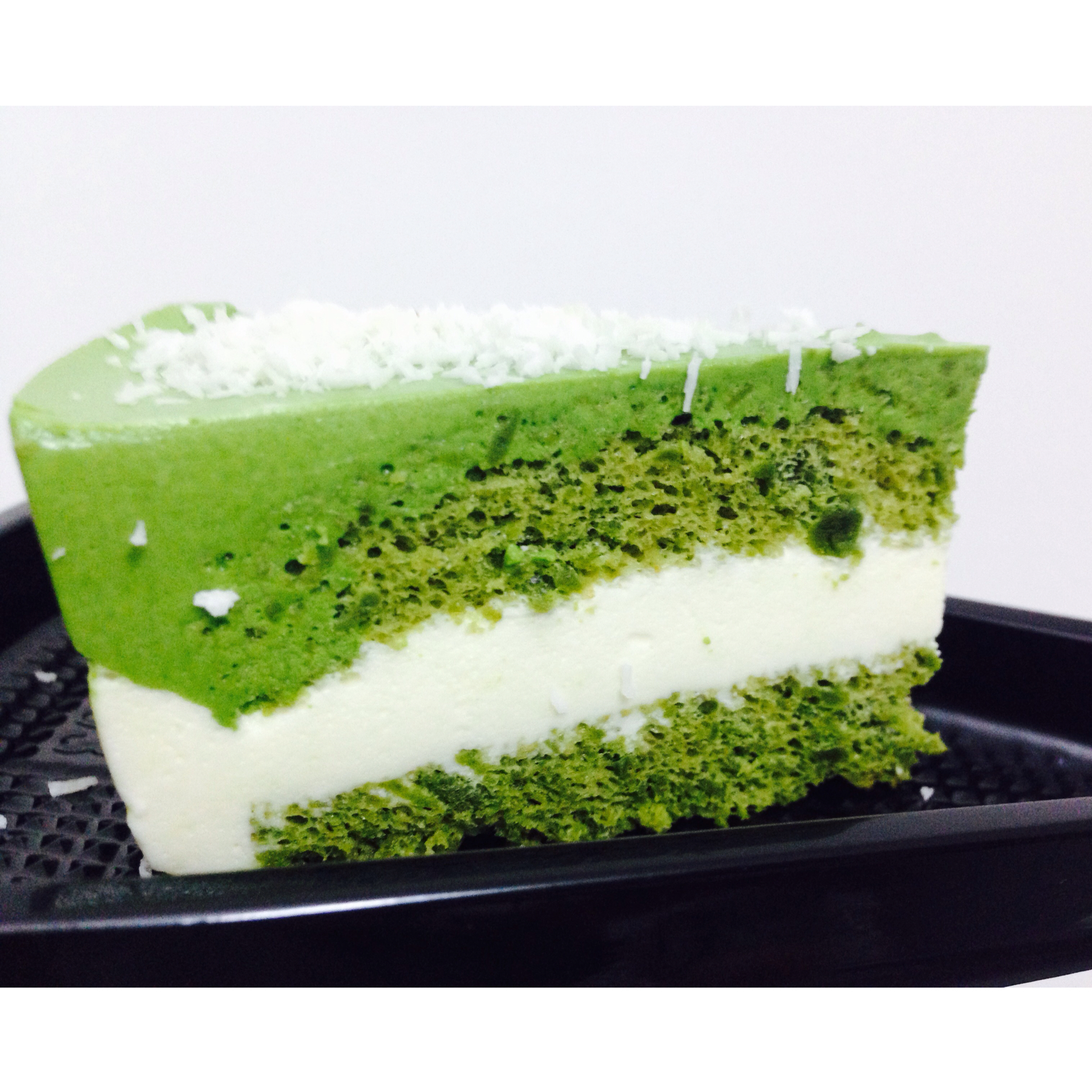 抹茶双享慕斯