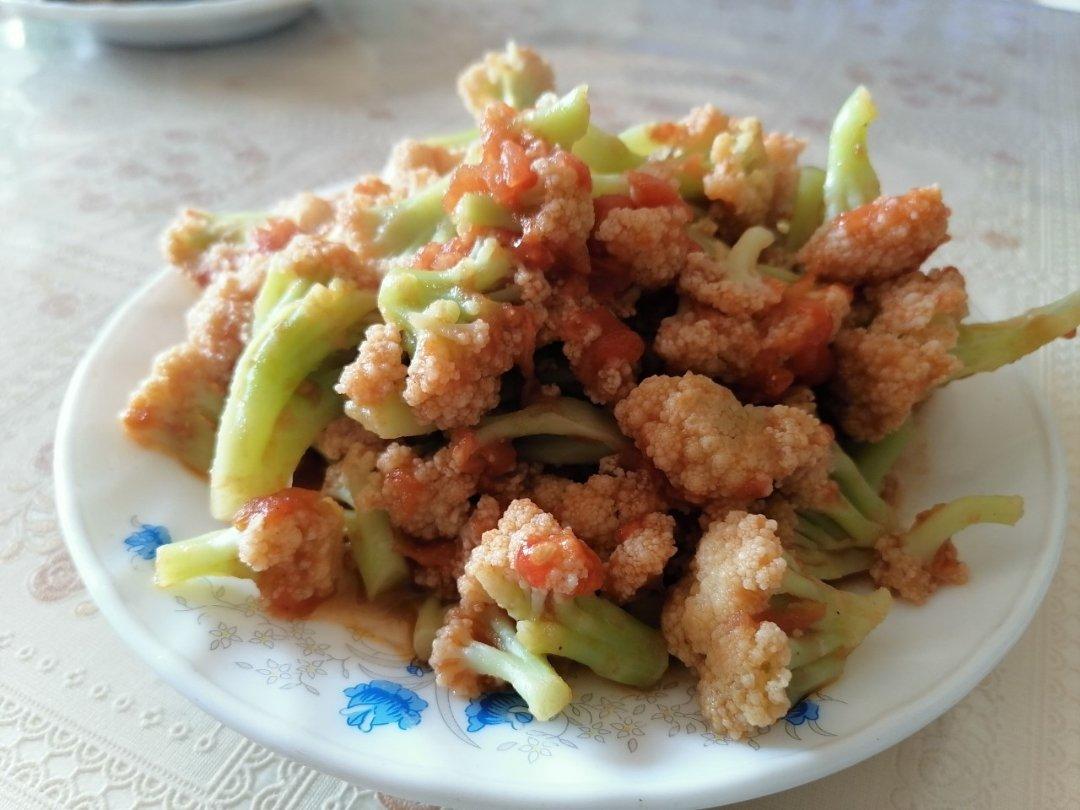 妈妈的味道备忘录：西红柿炒菜花——拌米饭的绝佳菜肴