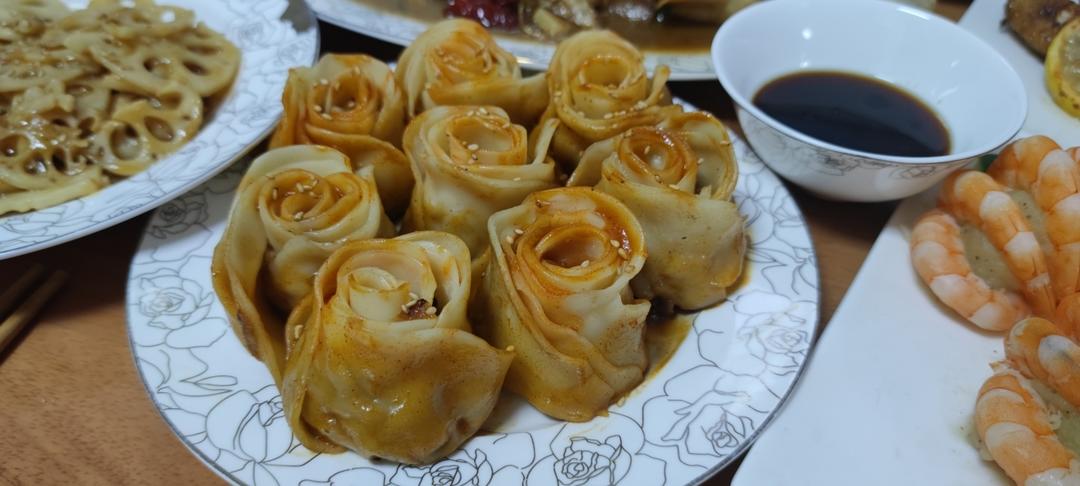 玫瑰花饺子