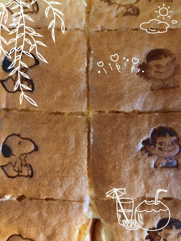 咸蛋黄芝士流心古早蛋糕