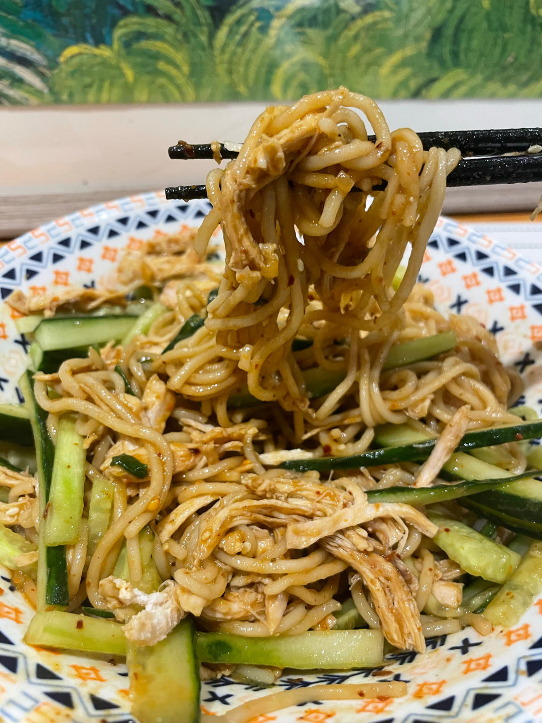 🥒鸡丝凉面
