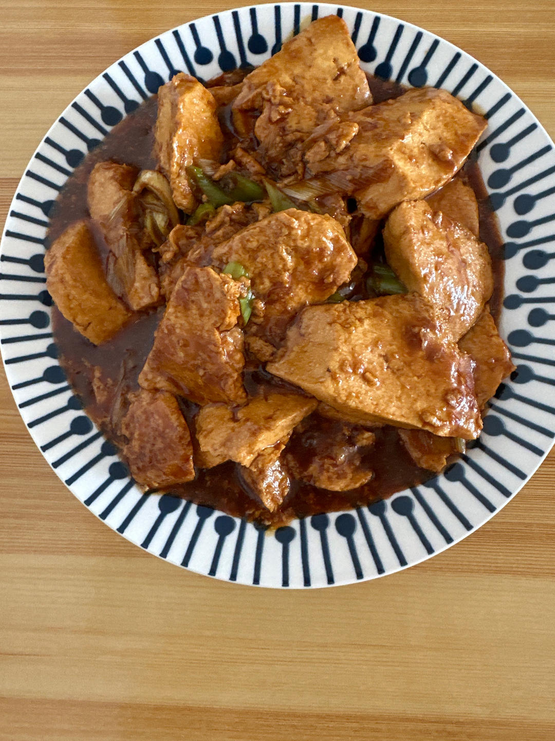 葱烧豆腐